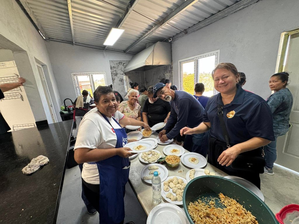 serving food during meetings