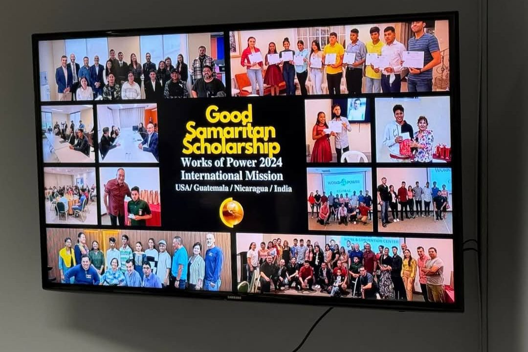 pics of students with the heading "The Good Samaritan Scholarship"