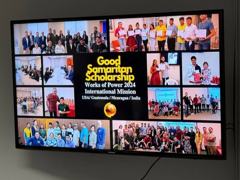 pics of students with the heading "The Good Samaritan Scholarship"