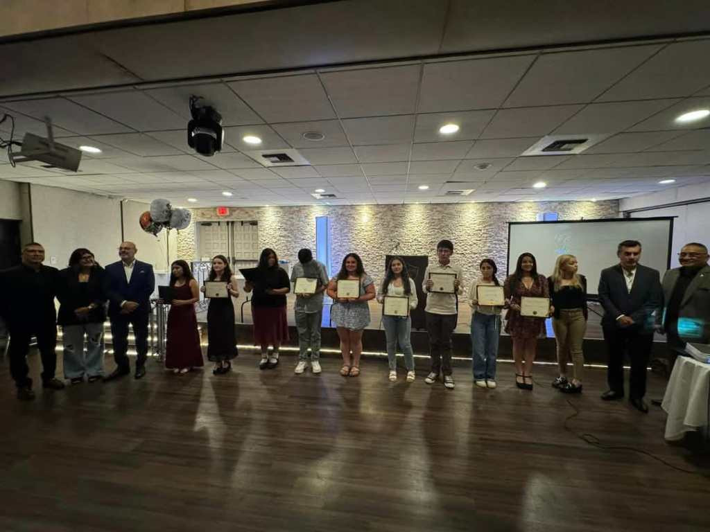 people holding certificates