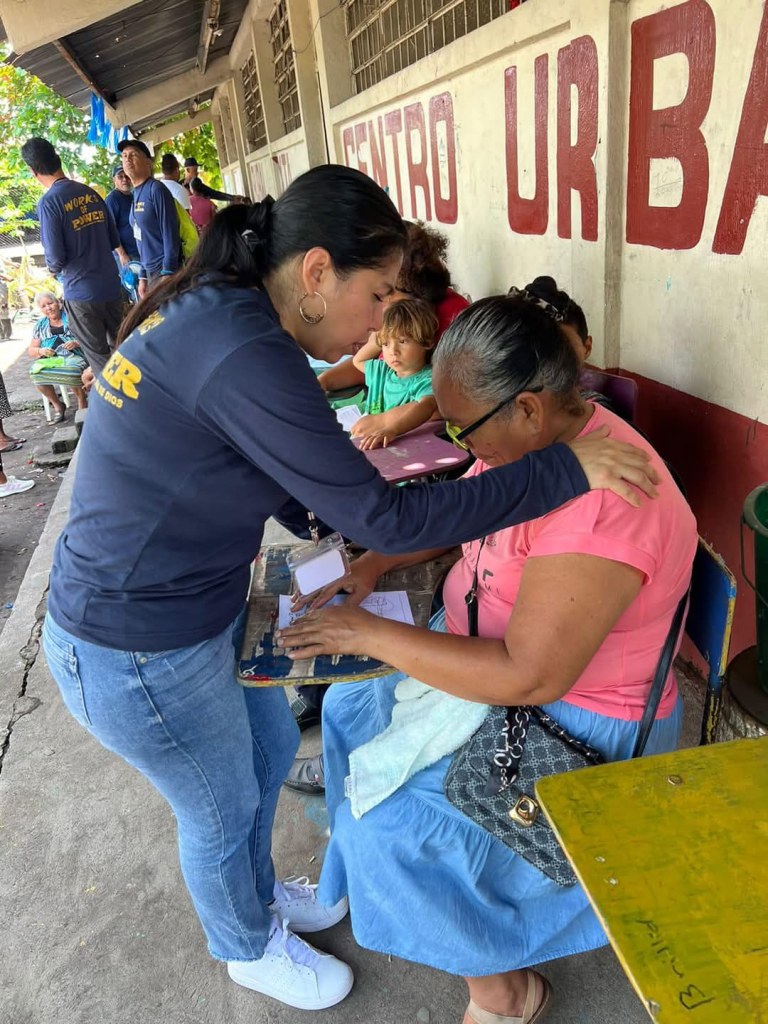 a women taking care of another