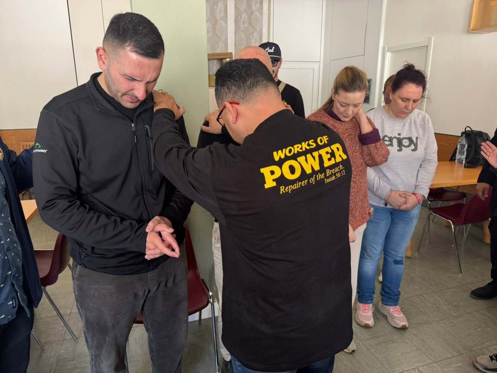 prayer being conducted